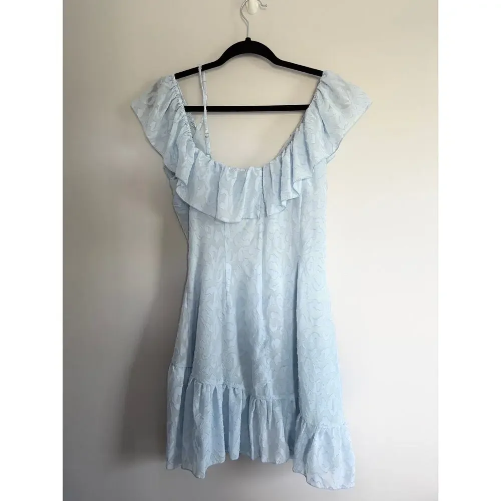 Revolve NBD Spencer Dress Size M Baby Blue NWT Retail $218 - Picture 4 of 8